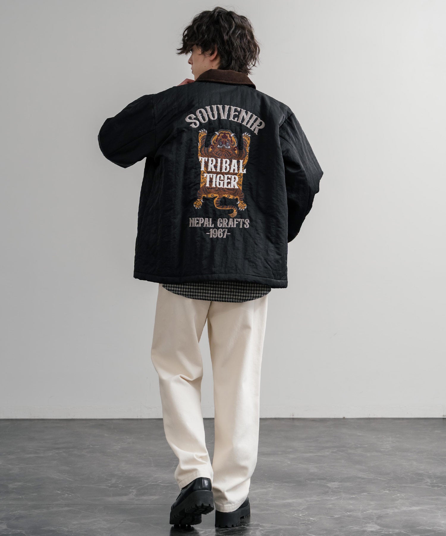 KRIFF MAYER クリフメイヤー スーベニア刺繍キルトコーチジャケット/ナイロンキルティングブルゾン 2515104 14884