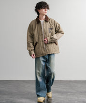 KRIFF MAYER クリフメイヤー スーベニア刺繍キルトコーチジャケット/ナイロンキルティングブルゾン 2515104 14884