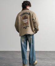 KRIFF MAYER クリフメイヤー スーベニア刺繍キルトコーチジャケット/ナイロンキルティングブルゾン 2515104 14884