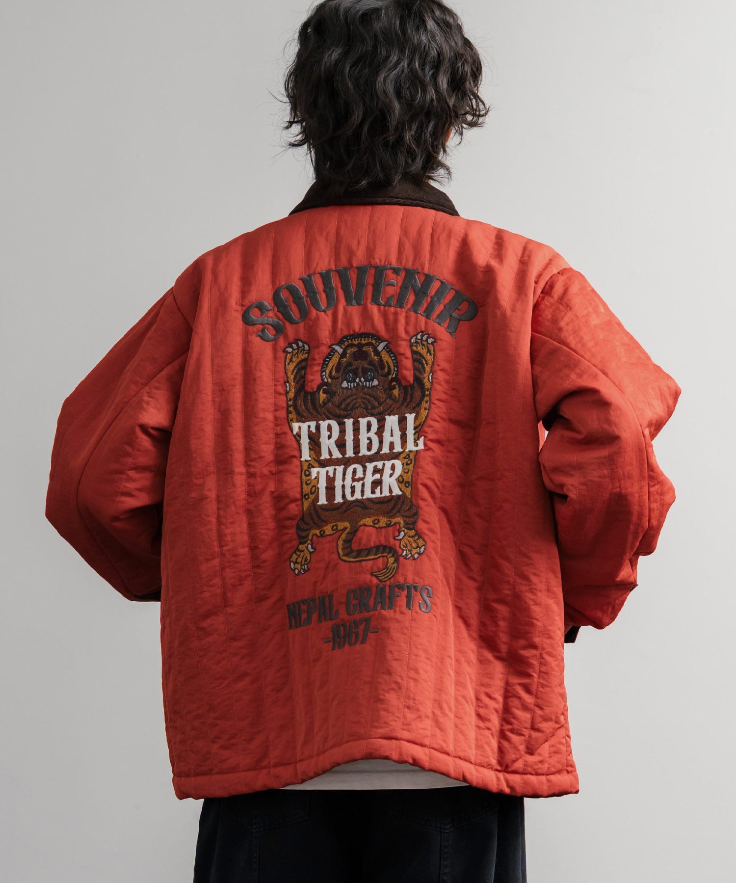 KRIFF MAYER クリフメイヤー スーベニア刺繍キルトコーチジャケット/ナイロンキルティングブルゾン 2515104 14884