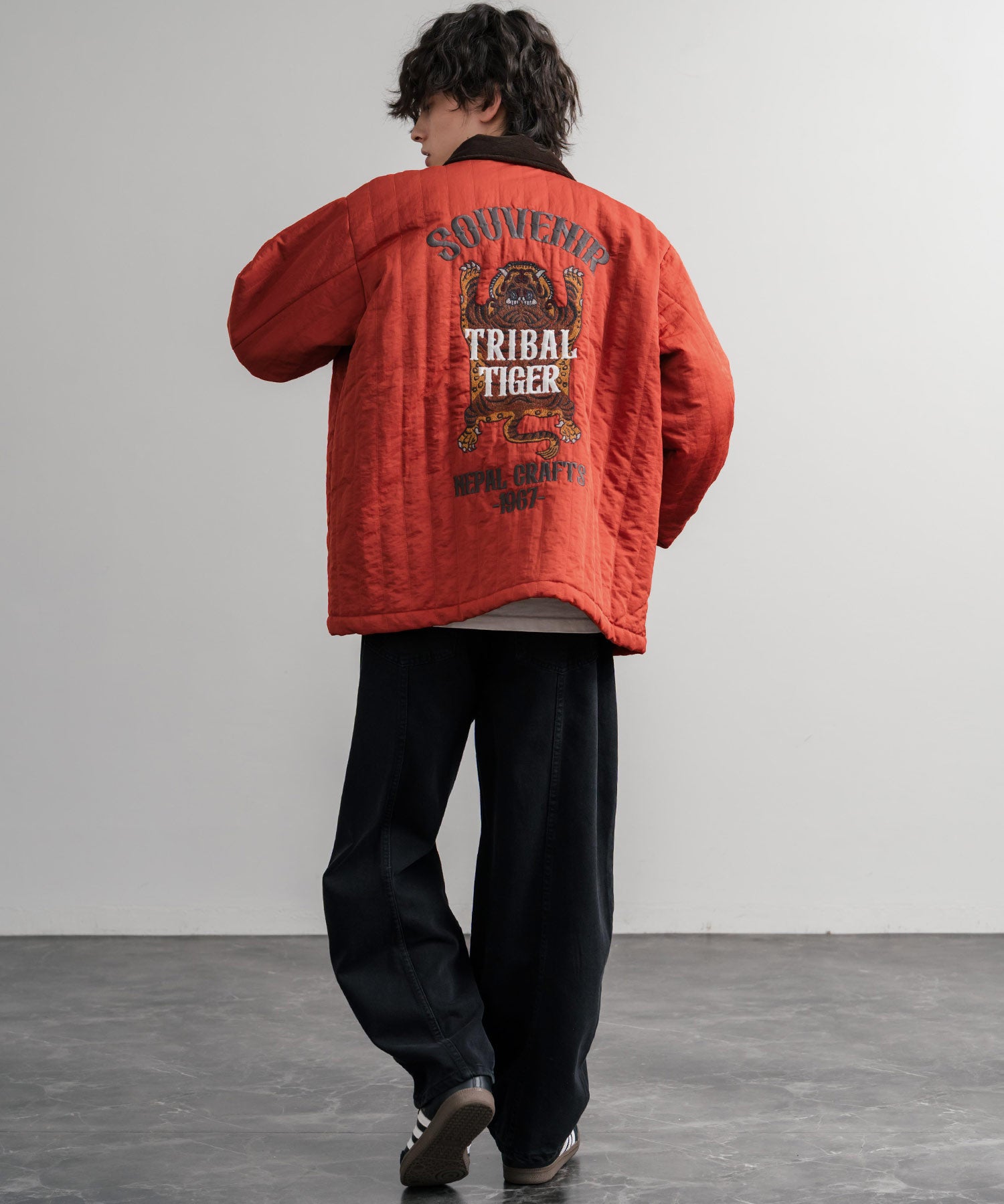 KRIFF MAYER クリフメイヤー スーベニア刺繍キルトコーチジャケット/ナイロンキルティングブルゾン 2515104 14884