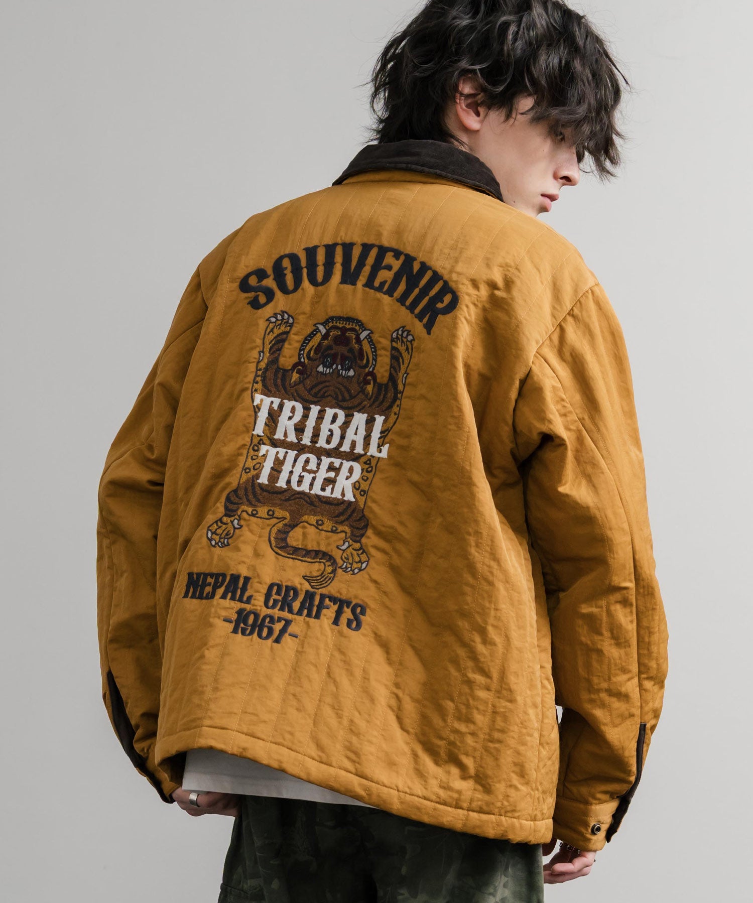 KRIFF MAYER クリフメイヤー スーベニア刺繍キルトコーチジャケット/ナイロンキルティングブルゾン 2515104 14884