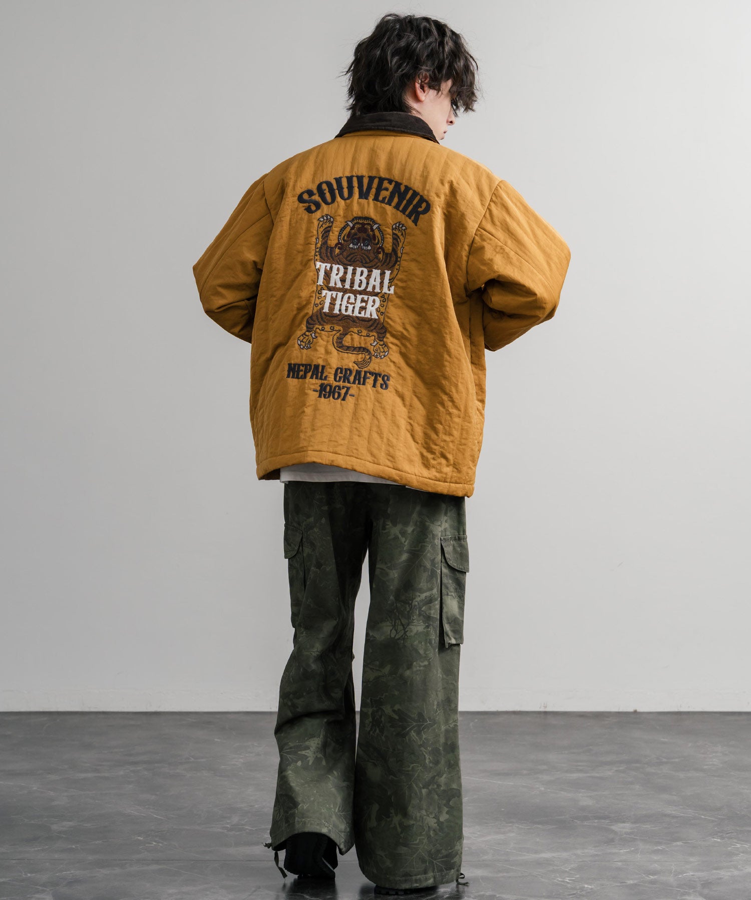 KRIFF MAYER クリフメイヤー スーベニア刺繍キルトコーチジャケット/ナイロンキルティングブルゾン 2515104 14884