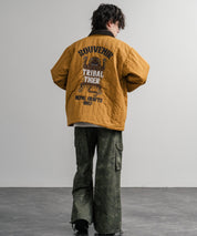 KRIFF MAYER クリフメイヤー スーベニア刺繍キルトコーチジャケット/ナイロンキルティングブルゾン 2515104 14884