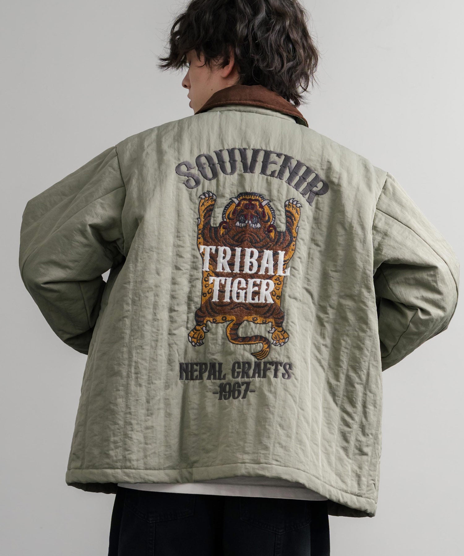 KRIFF MAYER クリフメイヤー スーベニア刺繍キルトコーチジャケット/ナイロンキルティングブルゾン 2515104 14884