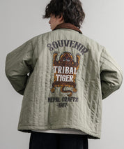 KRIFF MAYER クリフメイヤー スーベニア刺繍キルトコーチジャケット/ナイロンキルティングブルゾン 2515104 14884