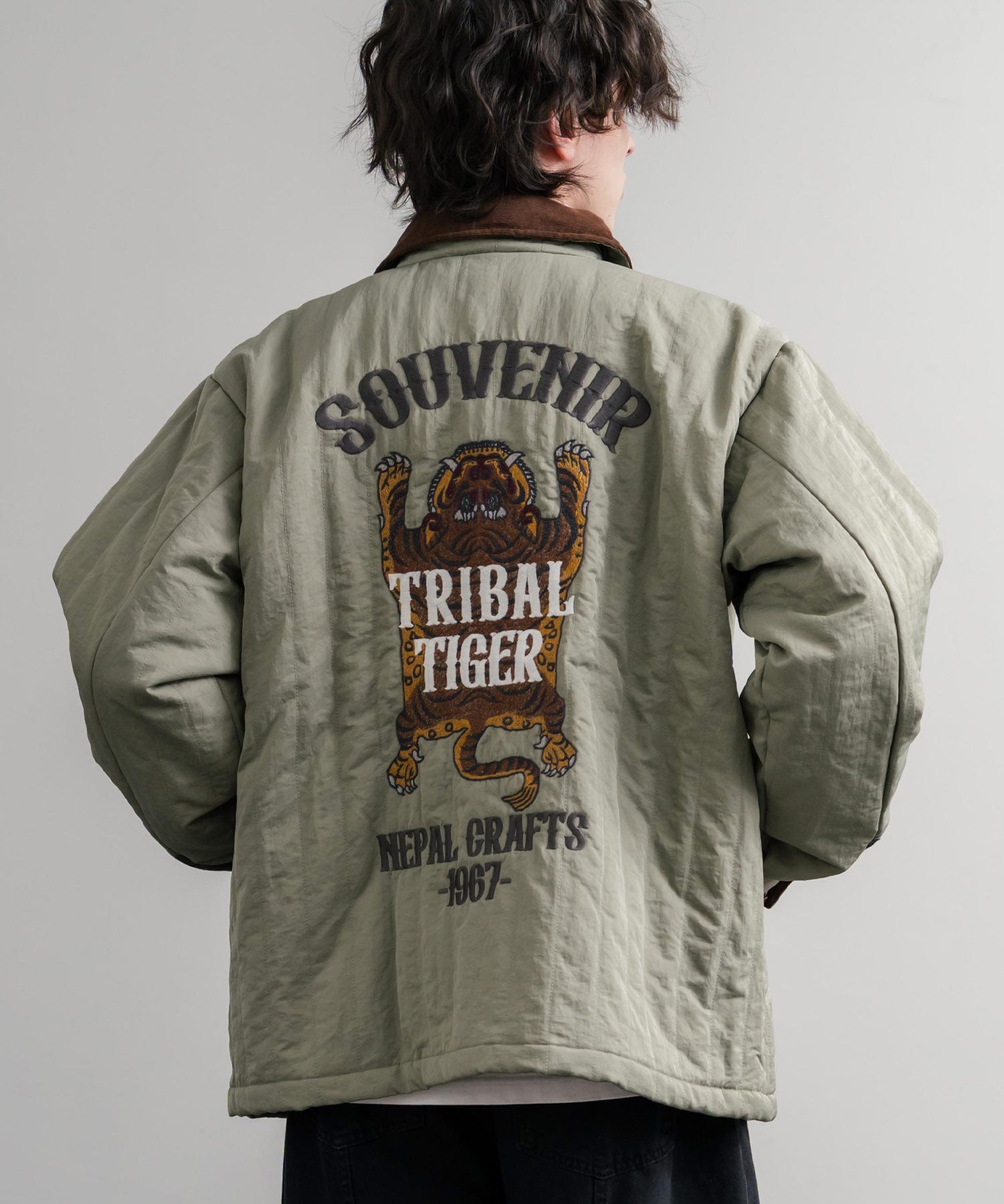 KRIFF MAYER クリフメイヤー スーベニア刺繍キルトコーチジャケット/ナイロンキルティングブルゾン 2515104 14884