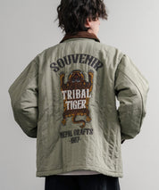 KRIFF MAYER クリフメイヤー スーベニア刺繍キルトコーチジャケット/ナイロンキルティングブルゾン 2515104 14884