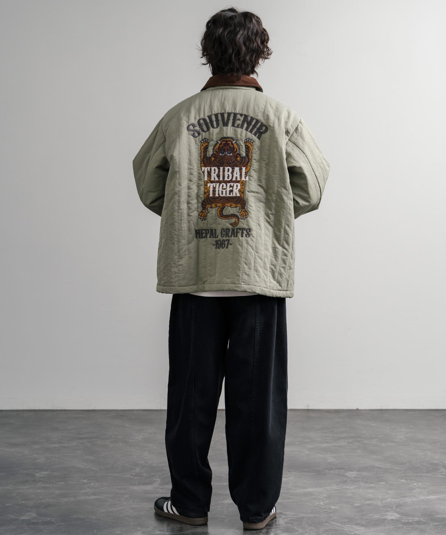 KRIFF MAYER クリフメイヤー スーベニア刺繍キルトコーチジャケット/ナイロンキルティングブルゾン 2515104 14884