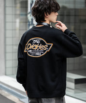 Dickies 裏起毛バックプリント刺繍クルーネック長袖スウェットトレーナー 14886