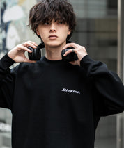 Dickies 裏起毛バックプリント刺繍クルーネック長袖スウェットトレーナー 14886