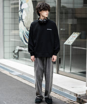 Dickies 裏起毛バックプリント刺繍クルーネック長袖スウェットトレーナー 14886