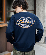 Dickies 裏起毛バックプリント刺繍クルーネック長袖スウェットトレーナー 14886
