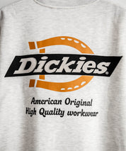 Dickies 裏起毛バックプリント刺繍クルーネック長袖スウェットトレーナー 14886