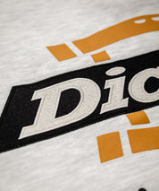 Dickies 裏起毛バックプリント刺繍クルーネック長袖スウェットトレーナー 14886