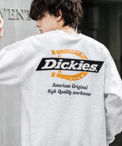 Dickies 裏起毛バックプリント刺繍クルーネック長袖スウェットトレーナー 14886