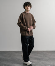 Dickies 裏起毛ワンポイントロゴワッペンクルーネック長袖スウェットトレーナー 14887