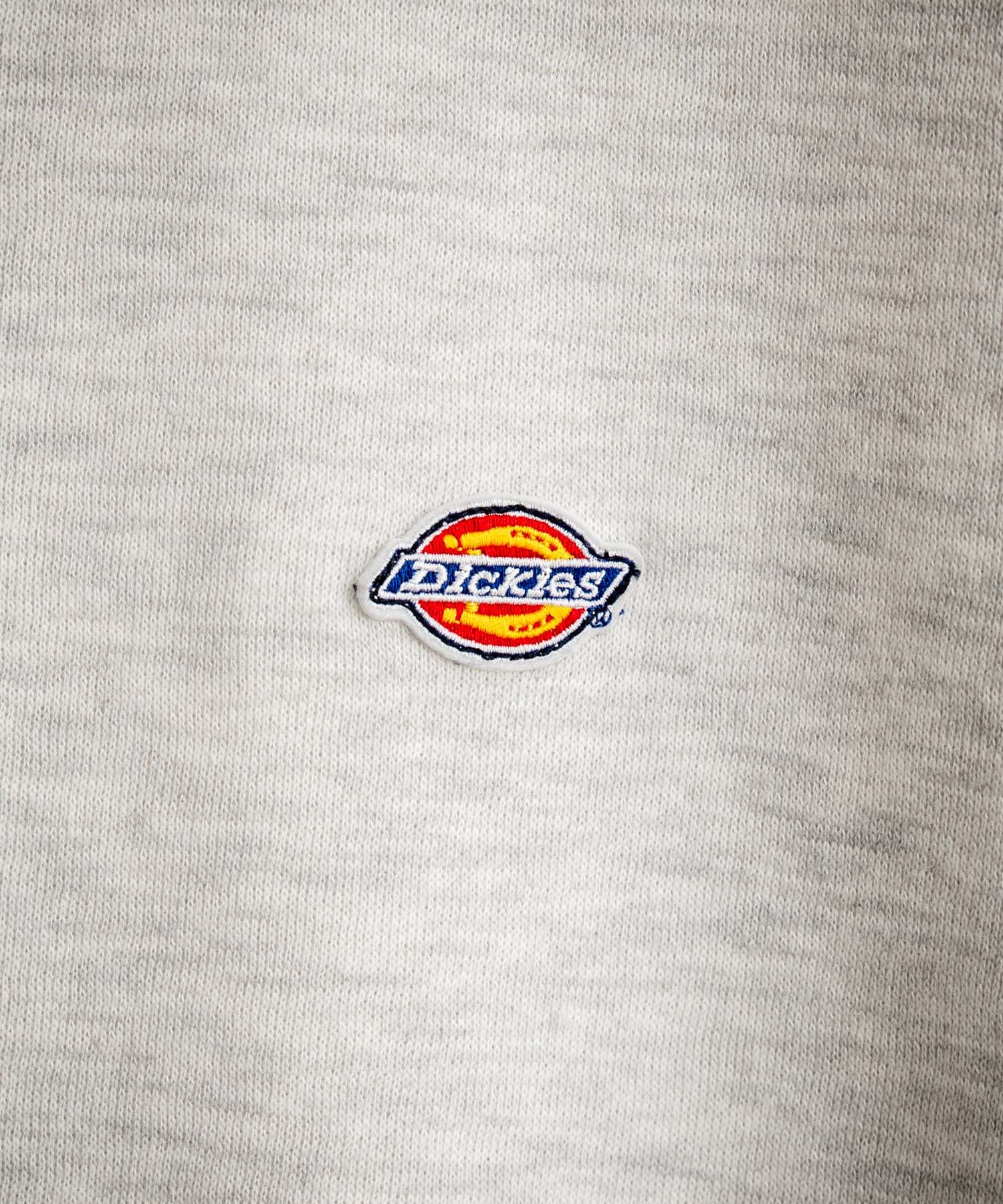 Dickies 裏起毛ワンポイントロゴワッペンクルーネック長袖スウェットトレーナー 14887