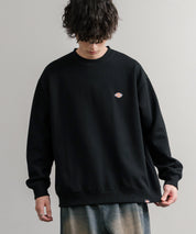 Dickies 裏起毛ワンポイントロゴワッペンクルーネック長袖スウェットトレーナー 14887