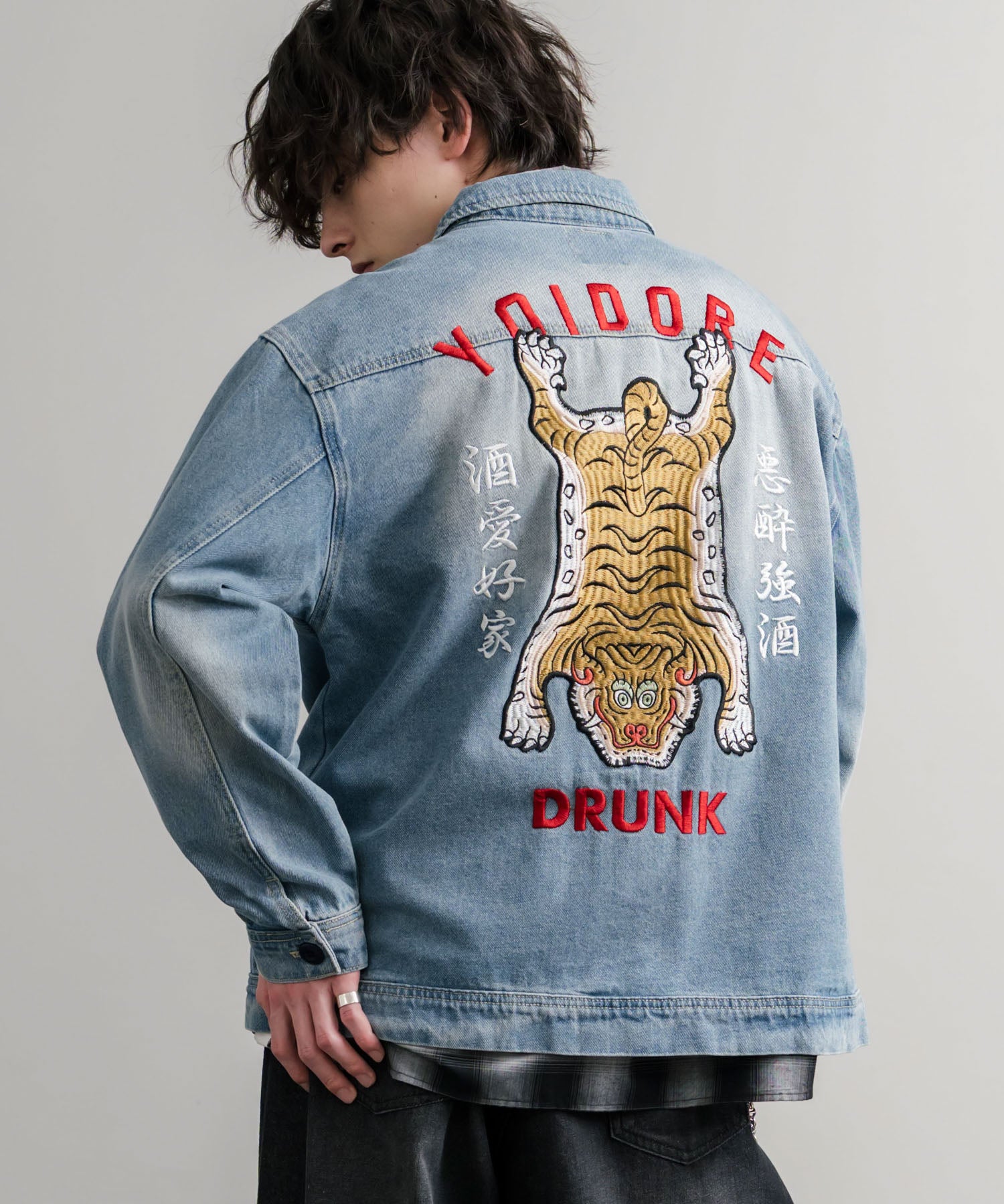 YOIDORE 酔いどれ オーバーサイズチベタン刺繍デニムジャケット 14888