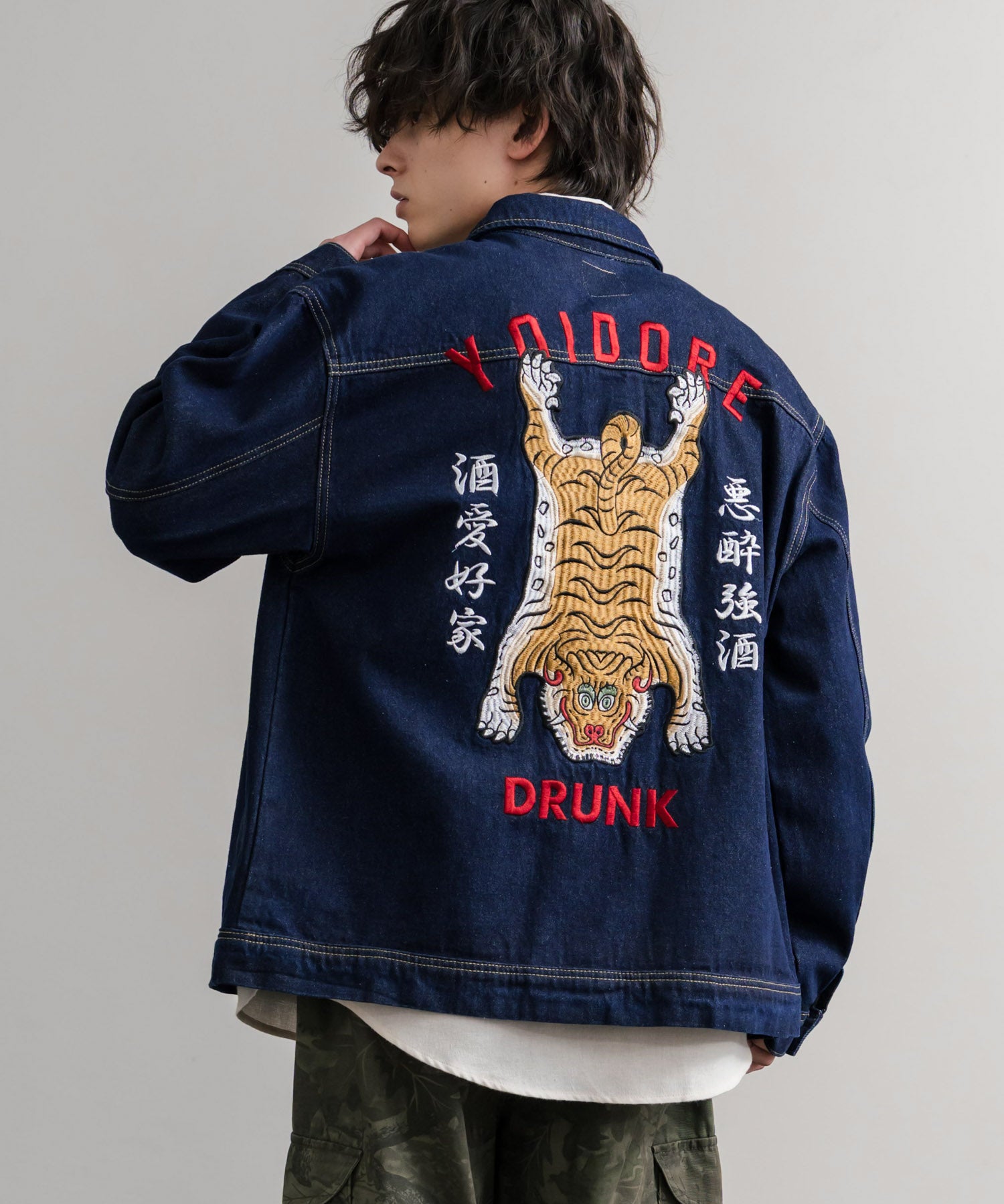 YOIDORE 酔いどれ オーバーサイズチベタン刺繍デニムジャケット 14888