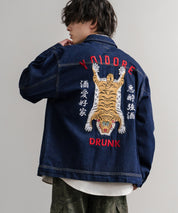 YOIDORE 酔いどれ オーバーサイズチベタン刺繍デニムジャケット 14888