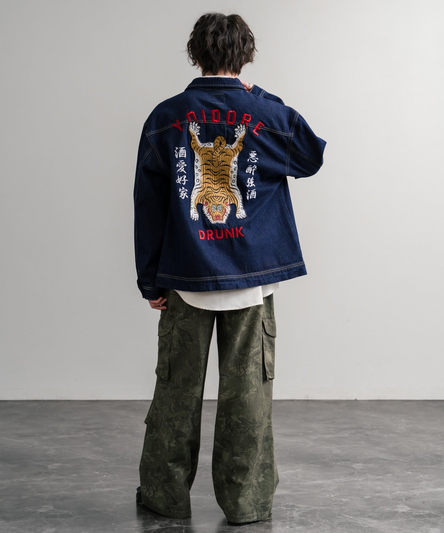 YOIDORE 酔いどれ オーバーサイズチベタン刺繍デニムジャケット 14888