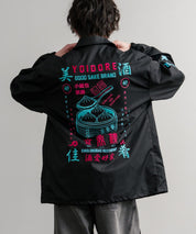 YOIDORE 酔いどれ × 京鼎樓 ジンディンロウ コラボ オーバーサイズ小籠包と酒刺繍コーチジャケット 14889