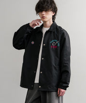 YOIDORE 酔いどれ × 京鼎樓 ジンディンロウ コラボ オーバーサイズ小籠包と酒刺繍コーチジャケット 14889