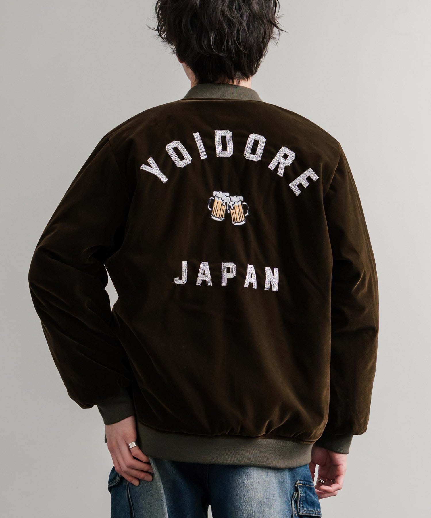 YOIDORE 酔いどれ スーベニア刺繍キルティング2wayリバーシブルジャケット 14890