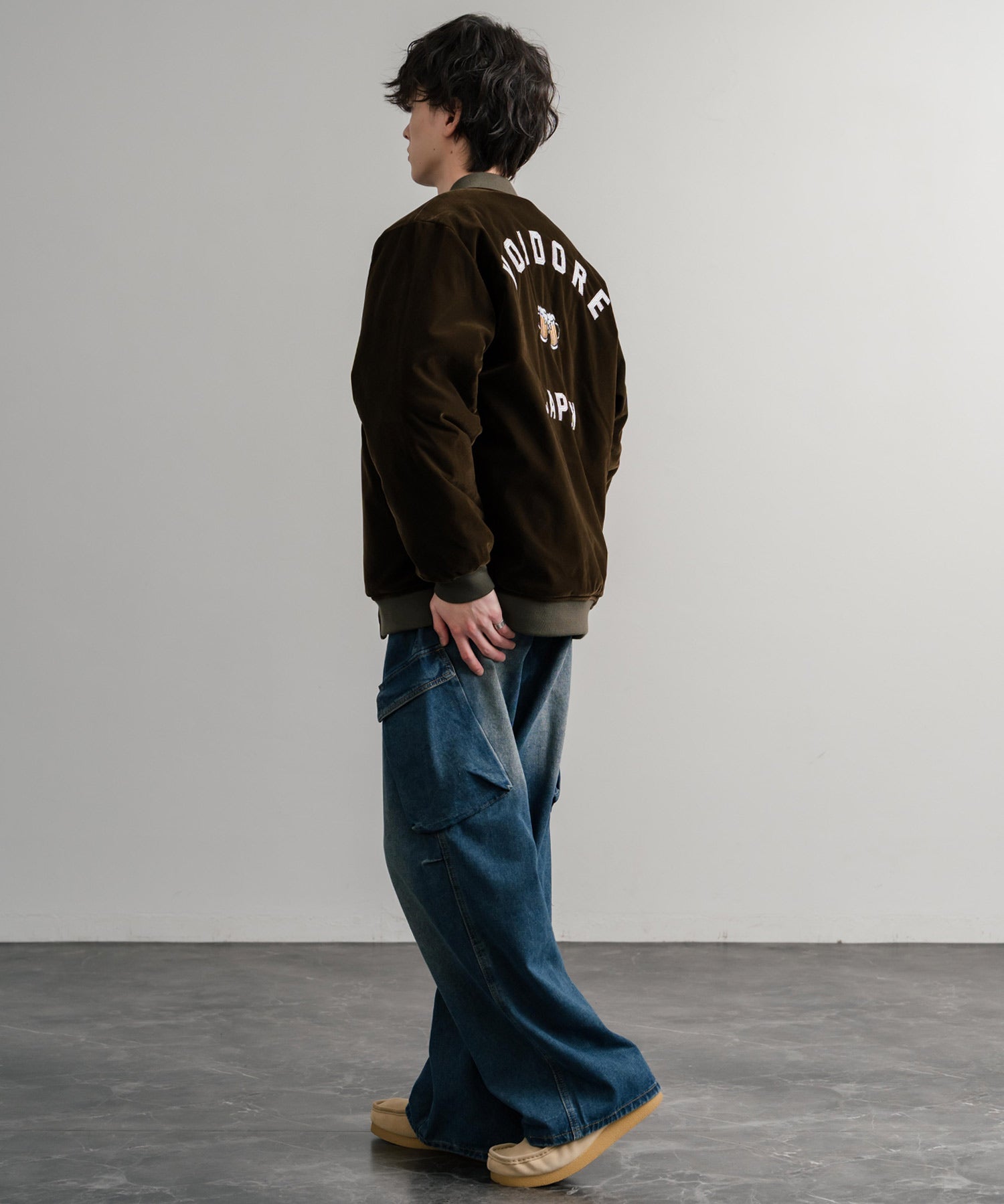 YOIDORE 酔いどれ スーベニア刺繍キルティング2wayリバーシブルジャケット 14890