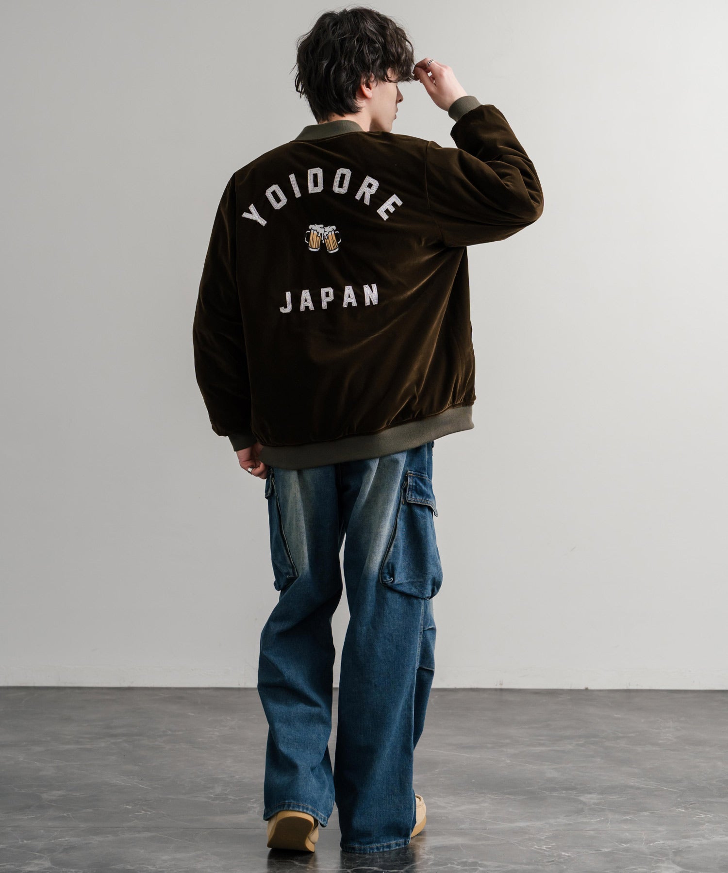 YOIDORE 酔いどれ スーベニア刺繍キルティング2wayリバーシブルジャケット 14890