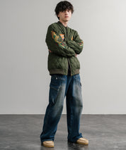 YOIDORE 酔いどれ スーベニア刺繍キルティング2wayリバーシブルジャケット 14890