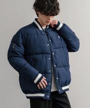 U.S. POLO ASSN. ユーエスポロアッスン PADDED VARSITY JACKET オーバーサイズワンポイントロゴ刺繍中綿スタジャン / 配色切替パデッドジャケット 14894