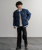 U.S. POLO ASSN. ユーエスポロアッスン PADDED VARSITY JACKET オーバーサイズワンポイントロゴ刺繍中綿スタジャン / 配色切替パデッドジャケット 14894