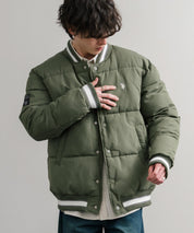 U.S. POLO ASSN. ユーエスポロアッスン PADDED VARSITY JACKET オーバーサイズワンポイントロゴ刺繍中綿スタジャン / 配色切替パデッドジャケット 14894