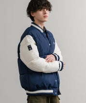 U.S. POLO ASSN. ユーエスポロアッスン PADDED VARSITY JACKET オーバーサイズワンポイントロゴ刺繍中綿スタジャン / 配色切替パデッドジャケット 14894