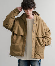 Audience オーディエンス 60/40クロス Sorona Dupont 中綿ロガーマウンテンパーカー/ナイロンフードジャケット AUD7348 14895