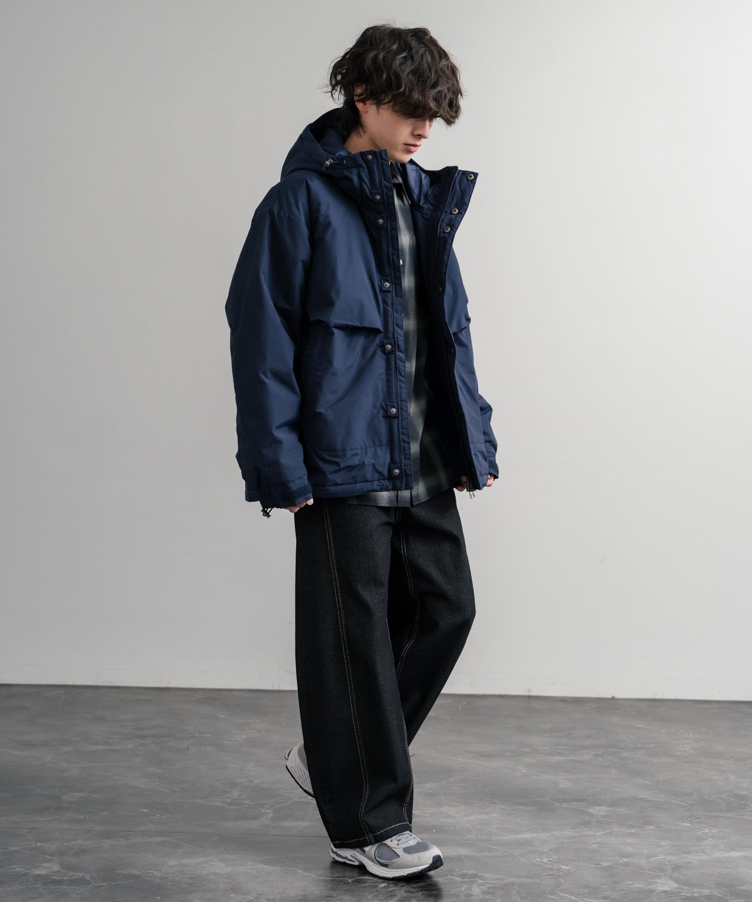 Audience オーディエンス 60/40クロス Sorona Dupont 中綿ロガーマウンテンパーカー/ナイロンフードジャケット AUD7348 14895