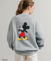 Disney ディズニー MICKEY MOUSE オーバーサイズ ミッキーマウスプリント裏起毛スウェットトレーナー	14939