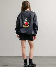 Disney ディズニー MICKEY MOUSE オーバーサイズ ミッキーマウスプリント裏起毛スウェットトレーナー	14939