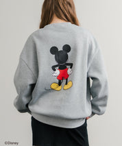 Disney ディズニー MICKEY MOUSE オーバーサイズ ミッキーマウスプリント裏起毛スウェットトレーナー	14939