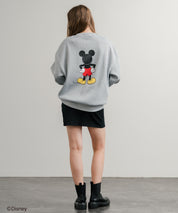 Disney ディズニー MICKEY MOUSE オーバーサイズ ミッキーマウスプリント裏起毛スウェットトレーナー	14939