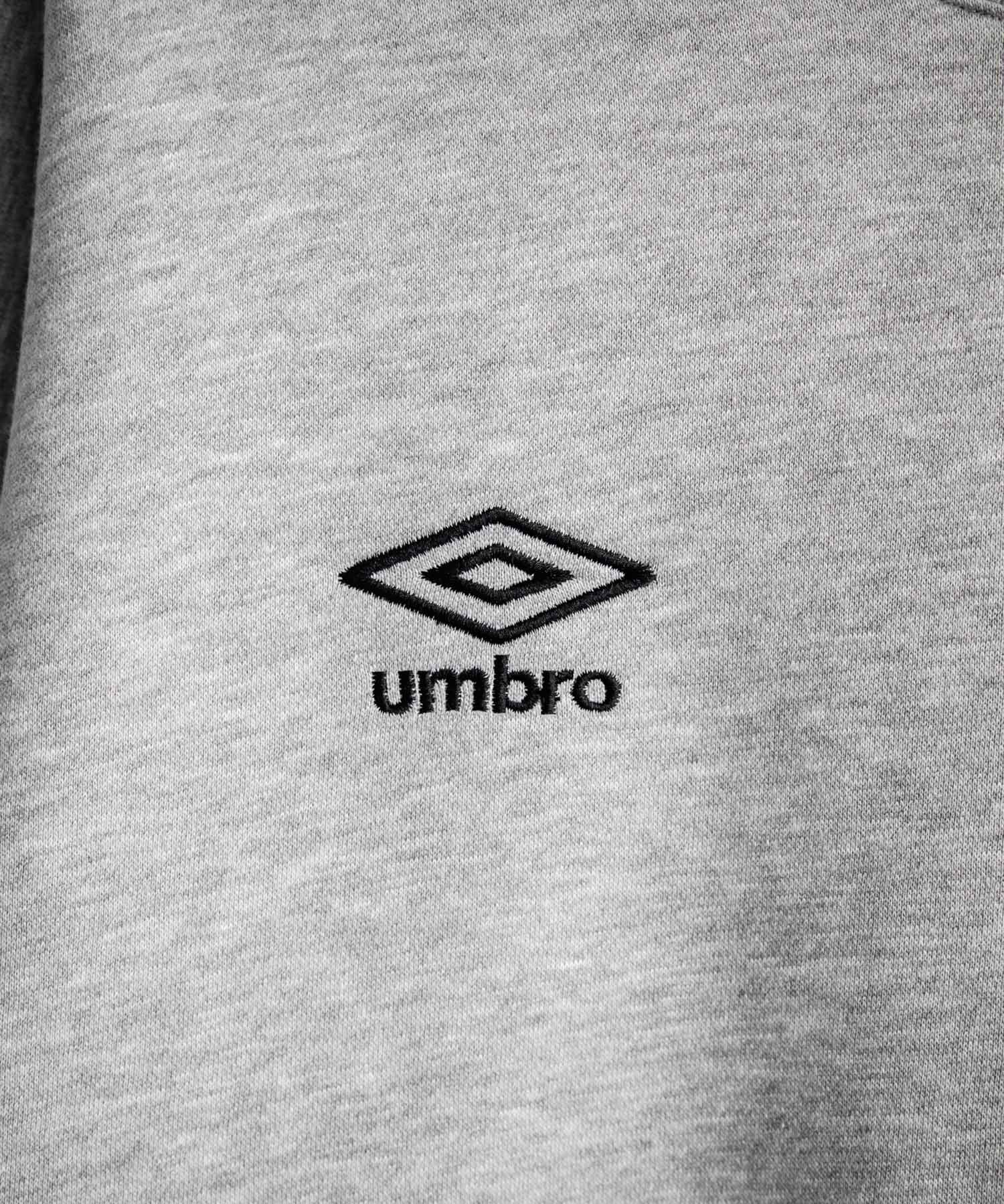 UMBRO 別注コラボオーバーサイズ裏起毛ロゴ刺繍ドロストスウェット 14941