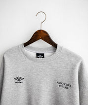 UMBRO 別注コラボオーバーサイズ裏起毛ロゴ刺繍ドロストスウェット 14941
