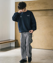 UMBRO 別注コラボオーバーサイズ裏起毛ロゴ刺繍ドロストスウェット 14941