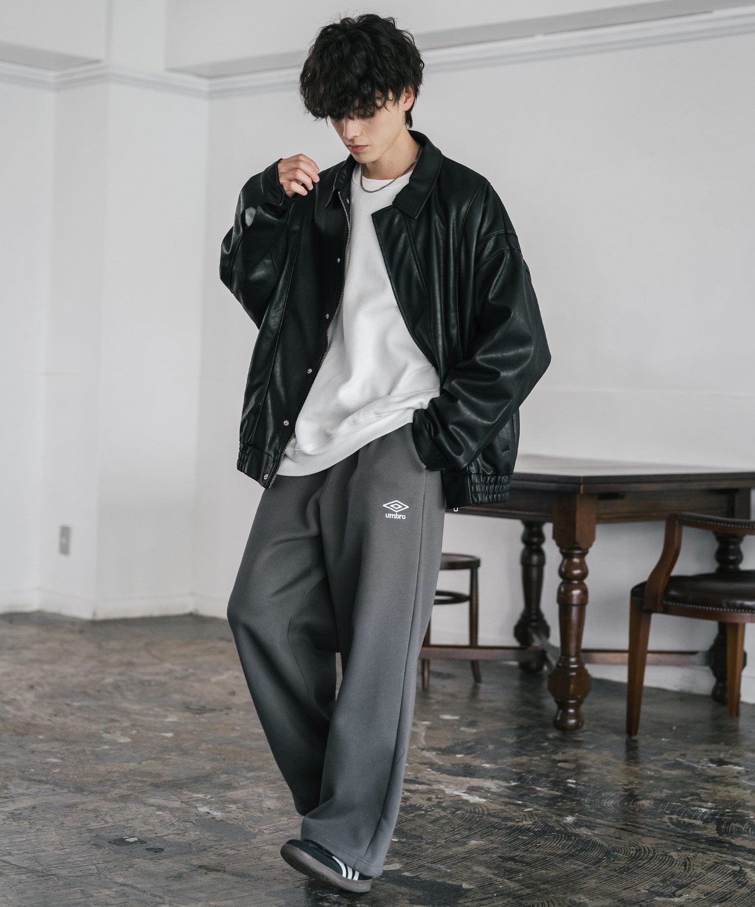 別注 UMBRO ワンポイントロゴ刺繍 裏起毛スウェットパンツ PUBLUX UMBRO（アンブロ）の「UMBRO/アンブロ 別注 UMBRO ワンポイントロゴ