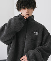 UMBRO アンブロ 別注コラボ 2wayリバーシブルワンポイントロゴ刺繍トラックボアジャケット 14947