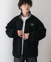 UMBRO アンブロ 別注コラボ 2wayリバーシブルワンポイントロゴ刺繍トラックボアジャケット 14947