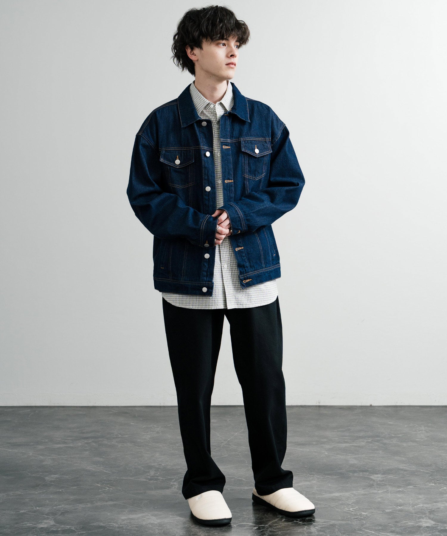 U.S. POLO ASSN. ユーエスポロアッスン ワンポイントロゴ無地/チェック/ストライプモックシューズ 14948